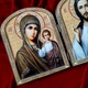 Икона-складень Иисус Христос и Казанская Богородица (на дереве 22×17 см) - изображение 2