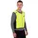Жилет світловідбивний NERVE для прогулянок і тренувань у темний час доби (на блискавці, поліестер, р-р M-L, чорний-салатовий (MS-1222_ML) - изображение 1