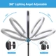 Тримач з кільцевим освітленням Bluetooth 12" YQ-320b light set (Kit1) | 170cm Stand, USB Powered, 3000-6500K | - зображення 6
