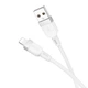 Кабель Hoco Lightning Energy silicone charging data cable X109 |1m, 2.4A| white - зображення 2