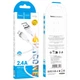 Кабель Hoco Lightning Energy silicone charging data cable X109 |1m, 2.4A| white - зображення 1