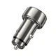 Адаптер автомобільний Hoco Leader dual-port Car charger with digital display Z50 |1USB/1Type-C, 48W/3A, PD/QC| metal-grey - изображение 5
