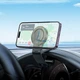 Автомобільний тримач HOCO H60 Show ring magnetic Car holder (dashboard) 4.6-7" Black - зображення 7