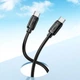 Кабель HOCO Type-C to Type-C Surpass fast charging data cable X115 |1m, 240W/5A| black - зображення 3
