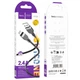 Кабель Hoco Lightning Energy silicone charging data cable X109 |2m, 2.4A| black - изображение 2