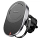 Тримач HOCO Guardian magnetic wireless fast charging Car holder (air outlet) HW12 |15W| black-grey - изображение 1