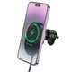 Тримач HOCO Guardian magnetic wireless fast charging Car holder (air outlet) HW12 |15W| black-grey - изображение 4