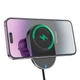 Тримач HOCO Guardian magnetic wireless fast charging Car holder (air outlet) HW12 |15W| black-grey - изображение 5