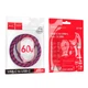 Кабель HOCO X116 Meridian charging data cable Type-C to Type-C 60W 3A 1m Purple - изображение 5