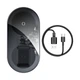 Заряджання Qi BASEUS Simple 2in1 Wireless Charger Pro Edition For Phones+Pod |15W| (WXJK-C02) - зображення 1