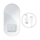 Заряджання Qi BASEUS Simple 2in1 Wireless Charger Pro Edition For Phones+Pod |15W| (WXJK-C02) - зображення 10