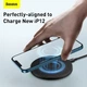 Зврядка Qi BASEUS Simple Magnetic Wireless Charger (suit for IP12) |15W| (WXJK-E02) - изображение 5