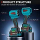 Турбовентилятор Turbo Jet-Force, 64мм, Makita 18В - изображение 4