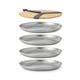 Zestaw talerzy Black+Blum stalowych 4 szt (5060089728467) - obraz 3