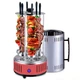 Электрошашлычица Шампура Domotec BBQ MS-7783/ 7134 RED для дома вертикальная (мясо, колбаски, свинные ребрышки, овощи, грибы, креветки) 1000W - изображение 2