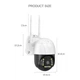 WiFi IP уличная камера видеонаблюдения V380 P2Q10 5МП Full HD 1080P, Водонепроницаемая CCTV IR, ночное видение, P2P - изображение 3