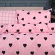 Наволочка MirSon 17-0839 Hearts & Grid Бязь 40х60 см (2200011632995) - зображення 1
