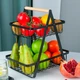 Корзина для фруктов 2 яруса, 32х30х18смКоVegetableКорзина д and fruit storage rack / Фруктовница металлическая - изображение 7