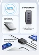 Зарядное устройство 5 in 1 Ugreen X767 65W 5 Port GaN Desktop Fast Charger PPS QC4.0 PD3.0 для телефона 16 15 14 Pro Xiaomi Samsung планшет Macbook Air Grey (65195) - изображение 8
