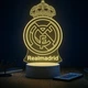 3D LED-нічник ФК «Реал мадрід» з RGB-підсвіткою . Real Madrid нічник - изображение 1