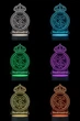 3D LED-нічник ФК «Реал мадрід» з RGB-підсвіткою . Real Madrid нічник - изображение 2