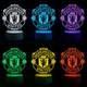 3D LED-нічник ФК "Manchester United" з RGB-підсвіткою. Манчестер Юнатед нічник - зображення 2