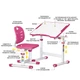 Комплект Evo-kids (стіл+стілець) Evo-03 Ergo Pink (арт. Evo-03 Ergo PN) - изображение 2
