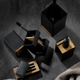 Kubek toaletowy Kela Cube czarny (23687) (4025457236877) - obraz 5