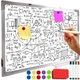 Маркерна дошка 60x40см + маркери, магніти, губка Maaleo 24325 - изображение 1