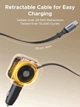 Автомобільний зарядний пристрій 4 in 1 UGREEN EC604 145 Вт із висувним кабелем USB-C 60 Вт, сумісний з iPhone 16, 15 Pro Max, Galaxy S25 та S24 Ultra. Black (55910) - зображення 3