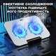 Подставка для ноутбука с активным охлаждением 2 USB White MLT S22P3X - изображение 2