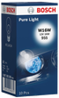 Набір автомобільних лампочок Bosch Pure Light W16W 12 В 10 шт (1987302205) - зображення 1