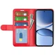 Классический чехол-книжка Deexe Wallet Style для Xiaomi Poco F7 - Red - изображение 4