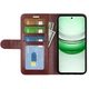 Класичний чохол-книжка Deexe Wallet Style для Realme C71 - Brown - зображення 4
