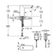 Змішувач безконтактний для раковини Grohe Bau Cosmopolitan E 36453000 - зображення 2