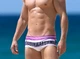 Мужские плавки пляжные обтягивающие со шнурком Aussiebum M для басейна Белые - изображение 3