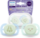 Smoczek ortodontyczny Philips AVENT Ultra start Nighttime 0-2m 2 szt SCF075/08 (8720689029049) - obraz 8