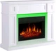 Каминокомплект ArtiFlame Linz с эффектом пламени, LED-подсветкой, обогревом и звуком горения огня Белый - изображение 2