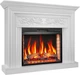 Каминокомплект ArtiFlame Monferrato с 3D эффектом пламени, обогревом и звуком горения огня Белый - изображение 2