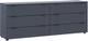 Комод Doros Рон 9 160х38х62 см 6 шухляд Графіт (41516176) - зображення 3