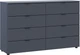 Комод Doros Рон 8 130х38х81 см 8 ящиков Графит (41516173) - изображение 3