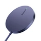 Бездротовий зарядний пристрій Baseus Simple Mini3 Magnetic Wireless Charger 15W Dusty Purple (CCJJ040205) - зображення 5