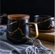 Чашка MORO Marble з дерев'яною кришкою 400 мл Чорна (M-4316BL) - зображення 2