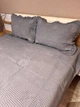 Летнее вафельное покрывало Евро 200×230 см с 2 наволочками 50×70 см с рюшами Графит (Д-al-n-vaf-004) - изображение 7