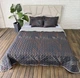 Летнее покрывало Евро 220×240 см с 2 подушками 40×60 см Черный (Д-mur-cap25-003) - изображение 1