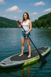 Надувна SUP дошка Trizand 335 см з веслом, сидінням, насосом та повним комплектом аксесуарів (25260) - зображення 2