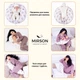 Подушка для беременных и кормления MirSon №8336 Print Line 17-0529 Bunnies white Бязь 30х170х20 см (2200006200611) - изображение 5