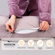 Подушка для беременных и кормления MirSon №8303 Velvet Line 28-0005 Ashen Велюр 30х170х20 см (2200006200284) - изображение 2