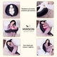 Подушка для беременных и кормления Mirson №8634 Velvet Line 28-0007 Black 100% Memory 30х170 см (2200006347194) - изображение 5