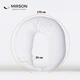 Подушка для беременных и кормления MirSon №8300 Velvet Line 28-0001 White Велюр 30х170х20 см (2200006200253) - изображение 4